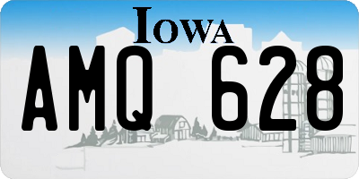 IA license plate AMQ628