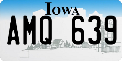 IA license plate AMQ639
