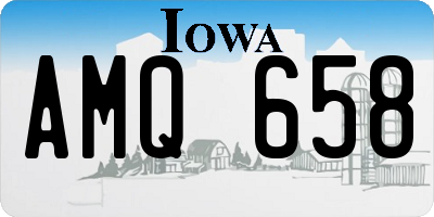IA license plate AMQ658