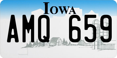 IA license plate AMQ659