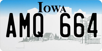 IA license plate AMQ664