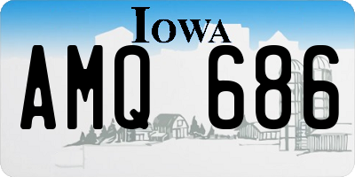 IA license plate AMQ686