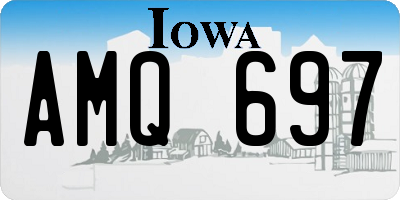 IA license plate AMQ697