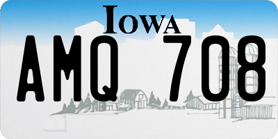 IA license plate AMQ708