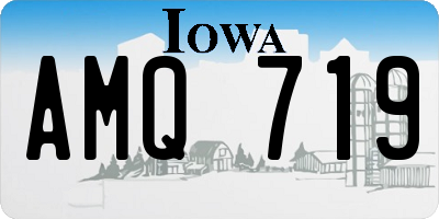 IA license plate AMQ719