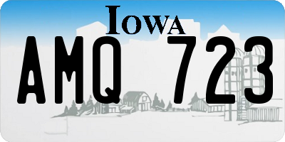 IA license plate AMQ723