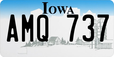 IA license plate AMQ737