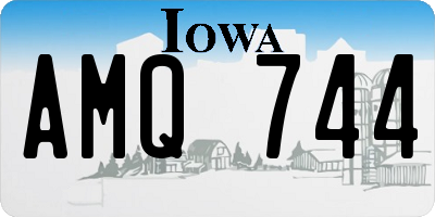 IA license plate AMQ744