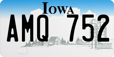IA license plate AMQ752