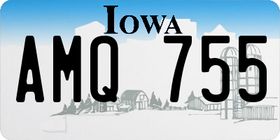 IA license plate AMQ755