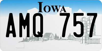 IA license plate AMQ757