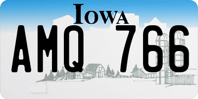 IA license plate AMQ766