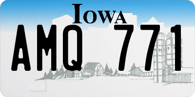 IA license plate AMQ771