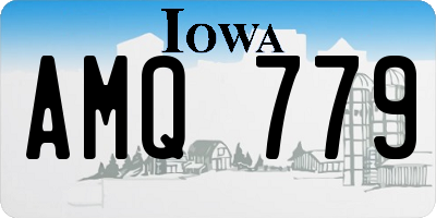 IA license plate AMQ779