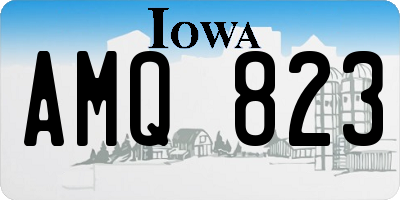 IA license plate AMQ823