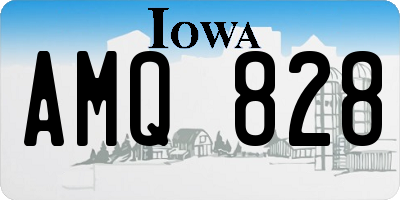 IA license plate AMQ828