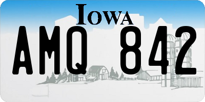 IA license plate AMQ842