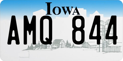 IA license plate AMQ844