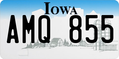 IA license plate AMQ855