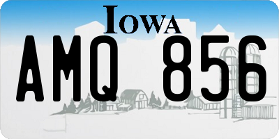 IA license plate AMQ856