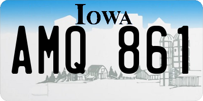 IA license plate AMQ861