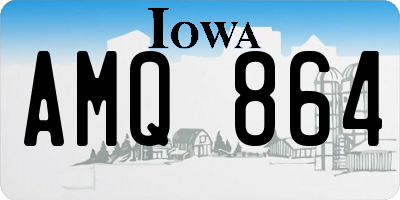 IA license plate AMQ864