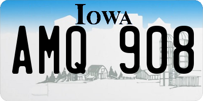 IA license plate AMQ908