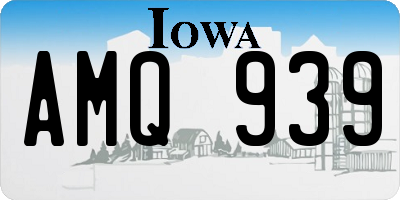 IA license plate AMQ939