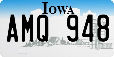 IA license plate AMQ948