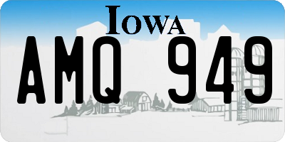 IA license plate AMQ949