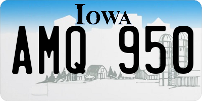 IA license plate AMQ950