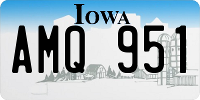 IA license plate AMQ951