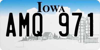 IA license plate AMQ971