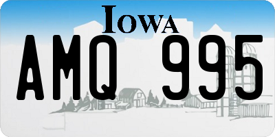 IA license plate AMQ995