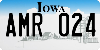 IA license plate AMR024