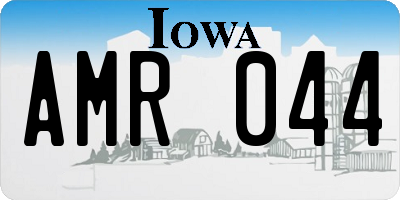 IA license plate AMR044