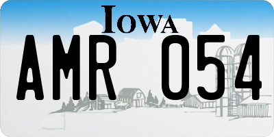 IA license plate AMR054