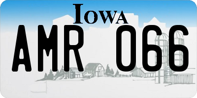 IA license plate AMR066