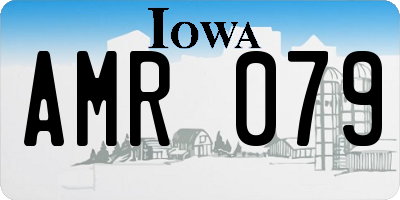 IA license plate AMR079