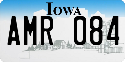 IA license plate AMR084