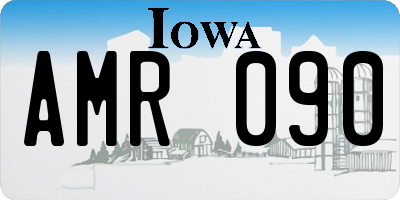 IA license plate AMR090
