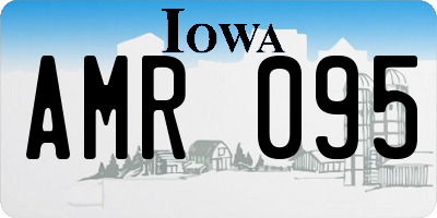 IA license plate AMR095