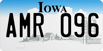 IA license plate AMR096