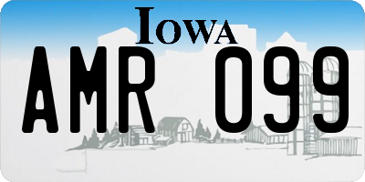 IA license plate AMR099