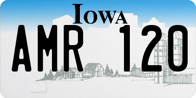 IA license plate AMR120