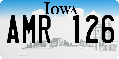 IA license plate AMR126