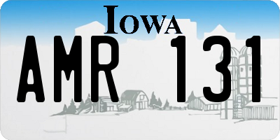 IA license plate AMR131