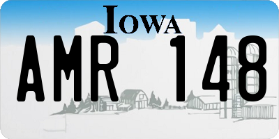 IA license plate AMR148