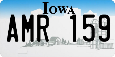 IA license plate AMR159