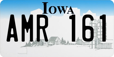 IA license plate AMR161
